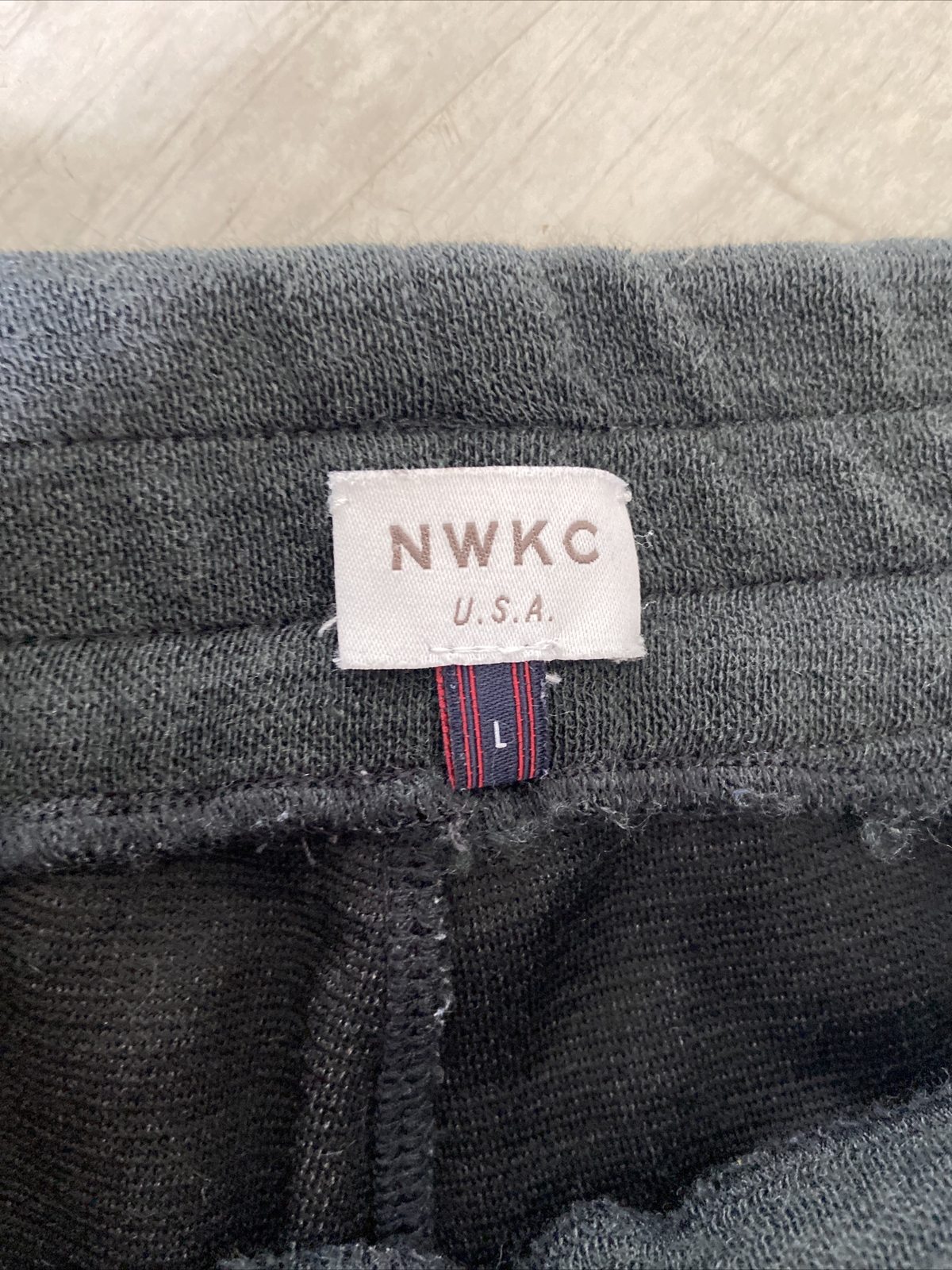 Mens Northwestern Knitting Co Worsted Merino Wool Blend Cloth Pants L Gray HTF!!