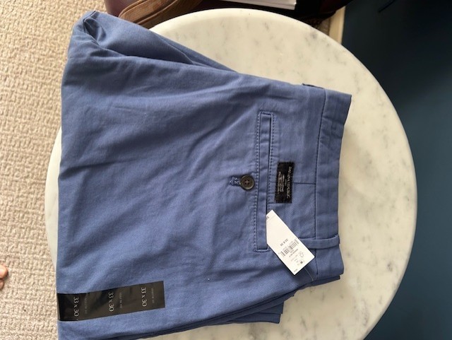 Periwinkle blue athletic fit Banana Republic pants 33×30