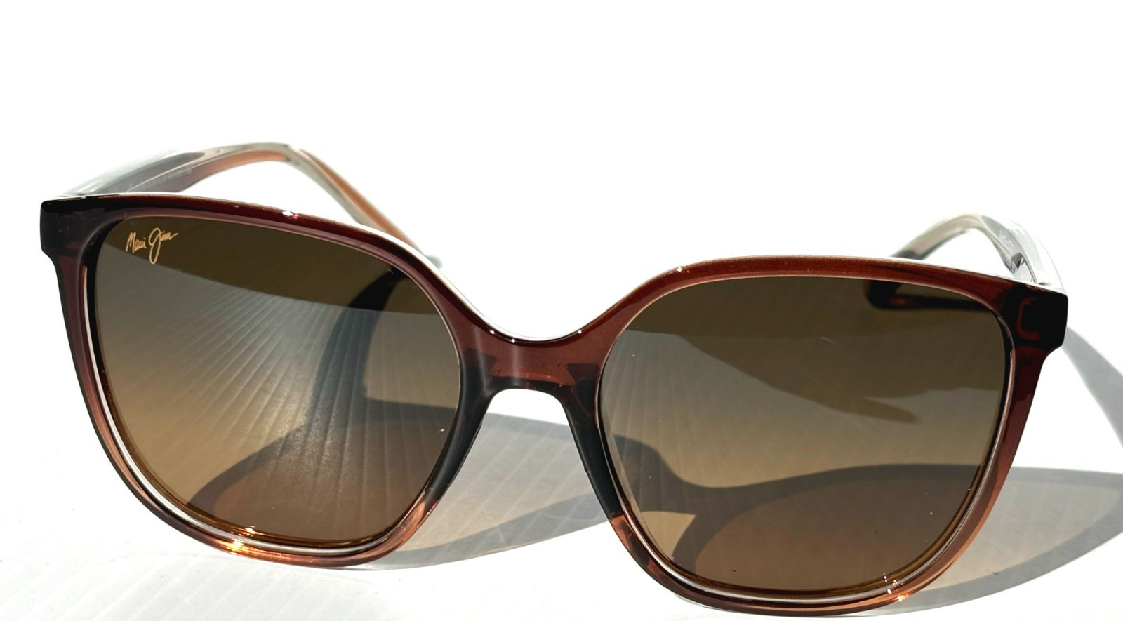 NEW Maui Jim GOOD FUN Rootbeer Fade POLARIZED HCL Bronze GLASS Sunglass HS871-01