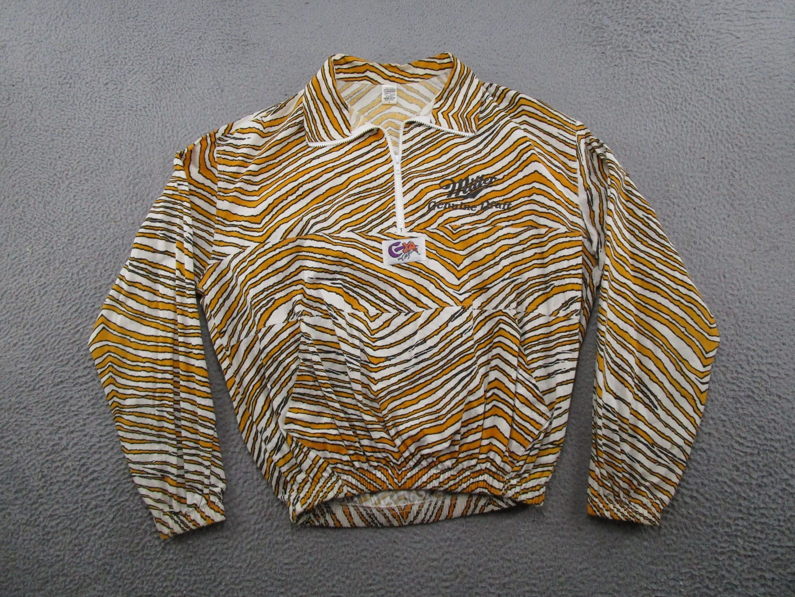 Vintage 80s C-YA In California Beach Surfer Pullover Miller Draft Beer Size L