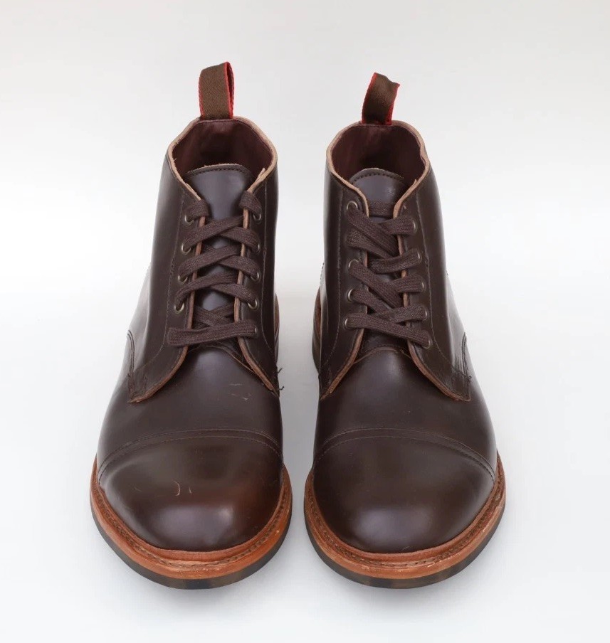 Allen Edmonds Patton Cap Toe Weatherproof Boots Size 11.5 in Brown Leather