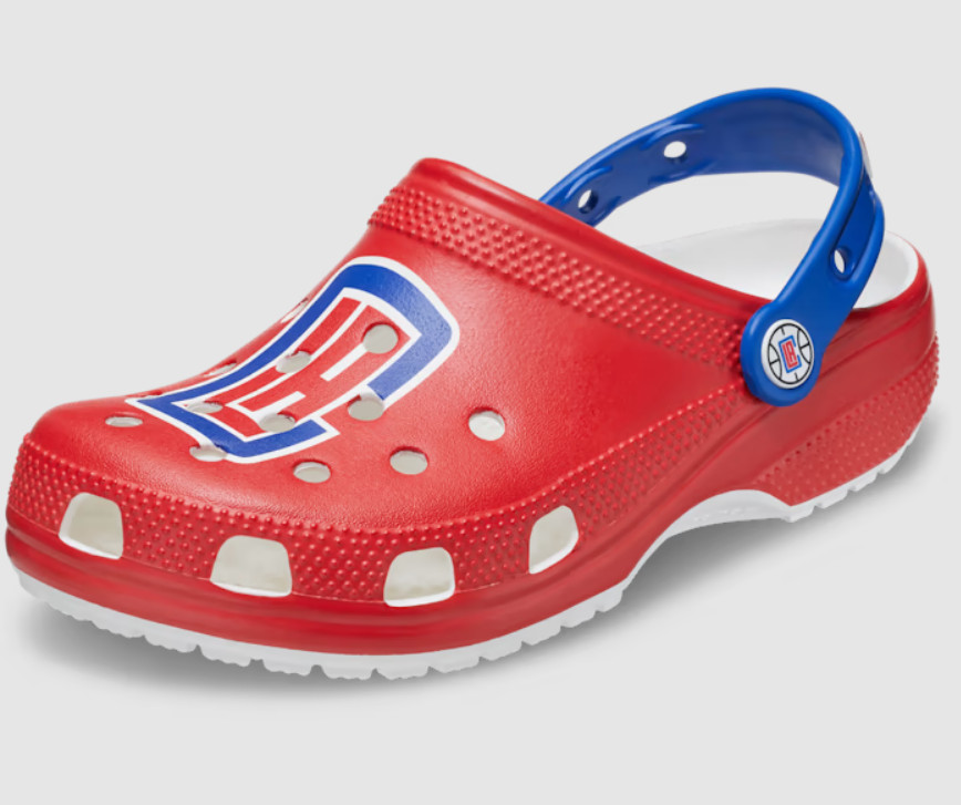 Crocs Los Angeles Clippers NBA Classic Slip On Clogs Red Logo 9M/11W
