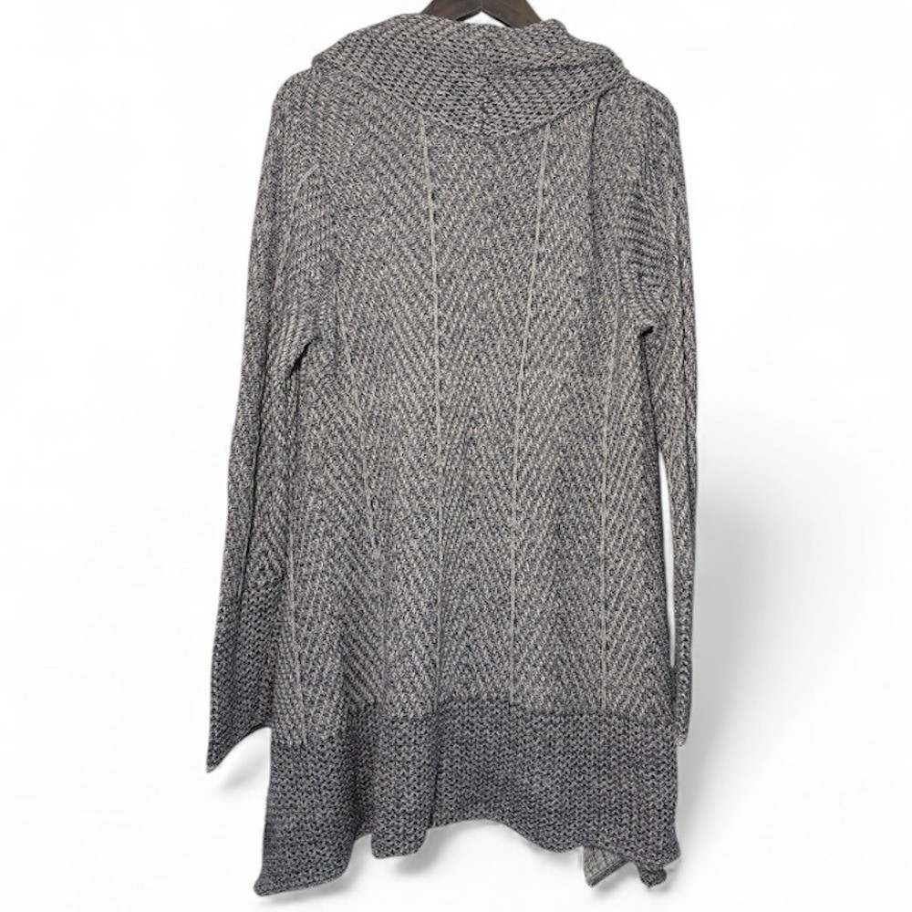 JEANNE PIERRE Gray Cowl Neck Sweater