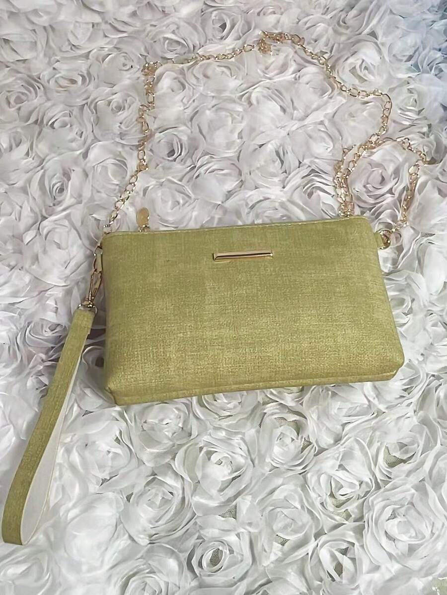 Small Square Bag Women PU Leather Crossbody Chain Purse Casual Shoulder Mini