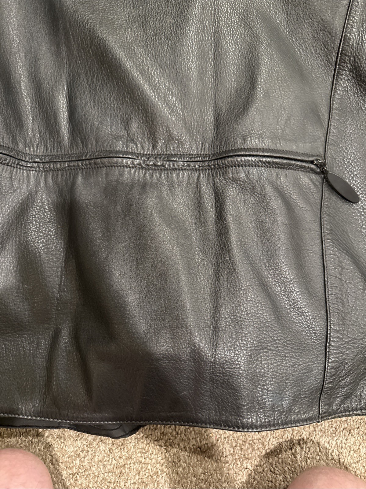 Harley Davidson FXRG Jacket Black Leather Men’s 98508-99VM Size Large w/ Liner