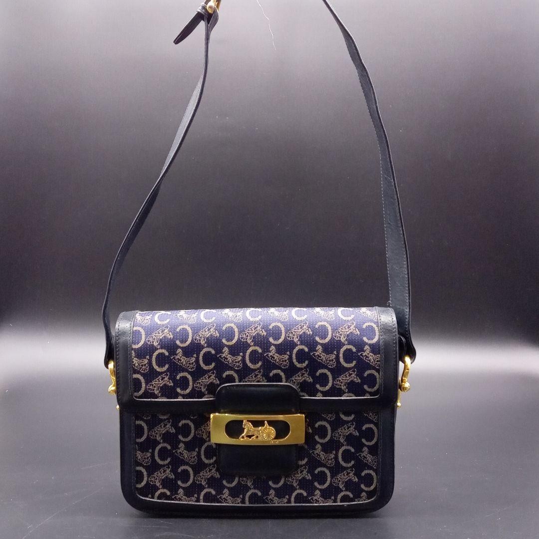 CELINE C Macadam Horse Carriage Hardware Shoulder Bag