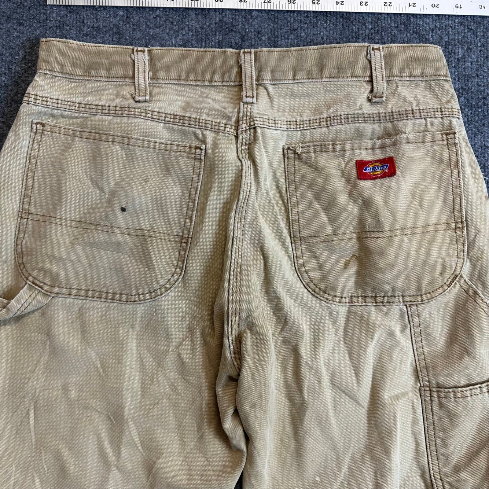 Dickies Pants Mens Size 34×30 Tan Relaxed Fit Cotton Canvas Workwear Utility