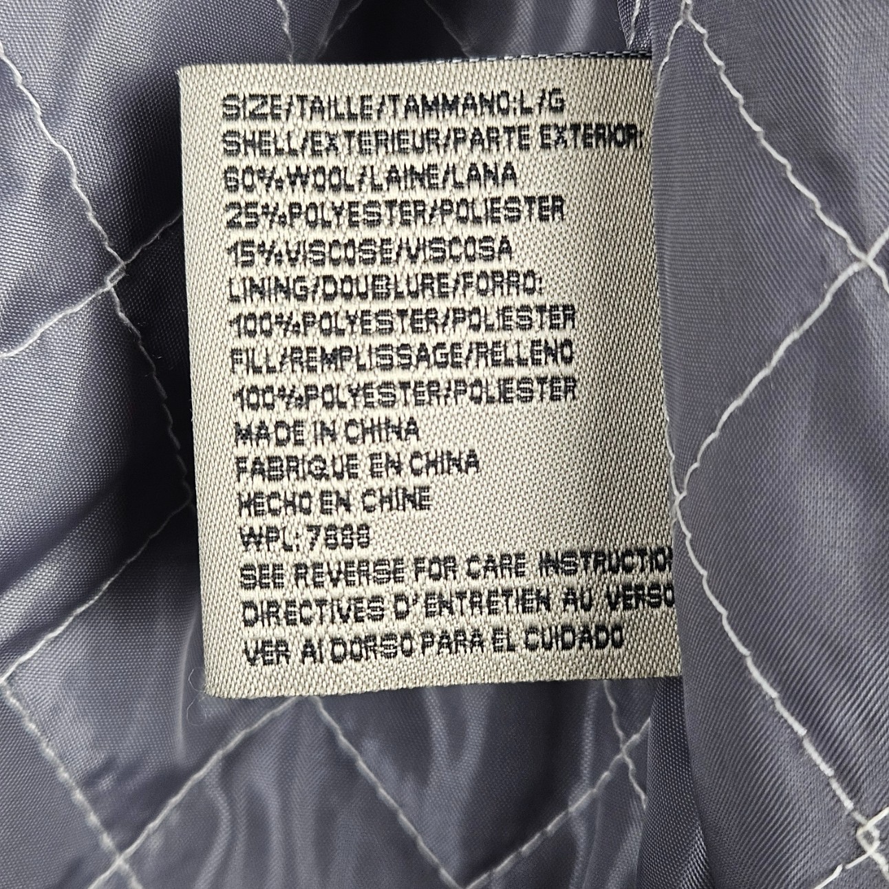 Utex Plaid Wool Shacket Jacket Mens L Burgundy Dark Gray Quilt Lining Insulated