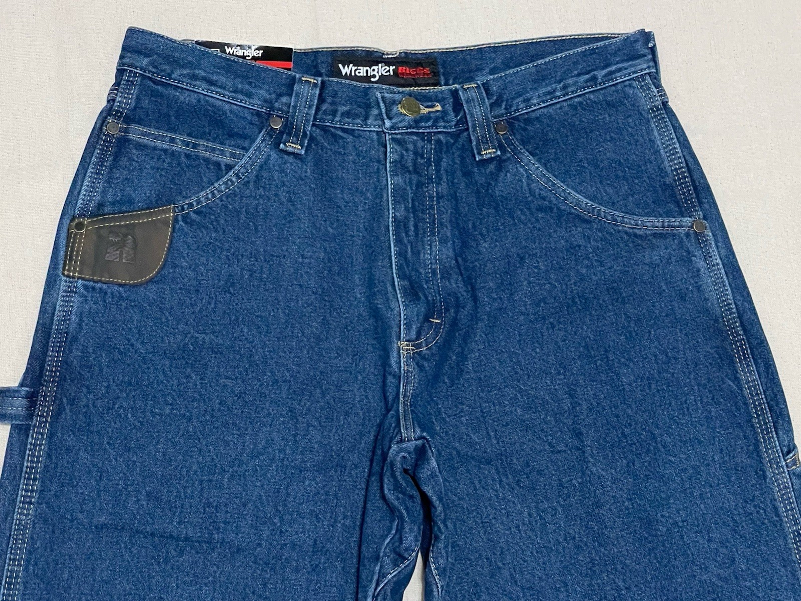 Wrangler Riggs Carpenter Pants Mens 32×30 Blue Workwear Relaxed Fit Utility NWT