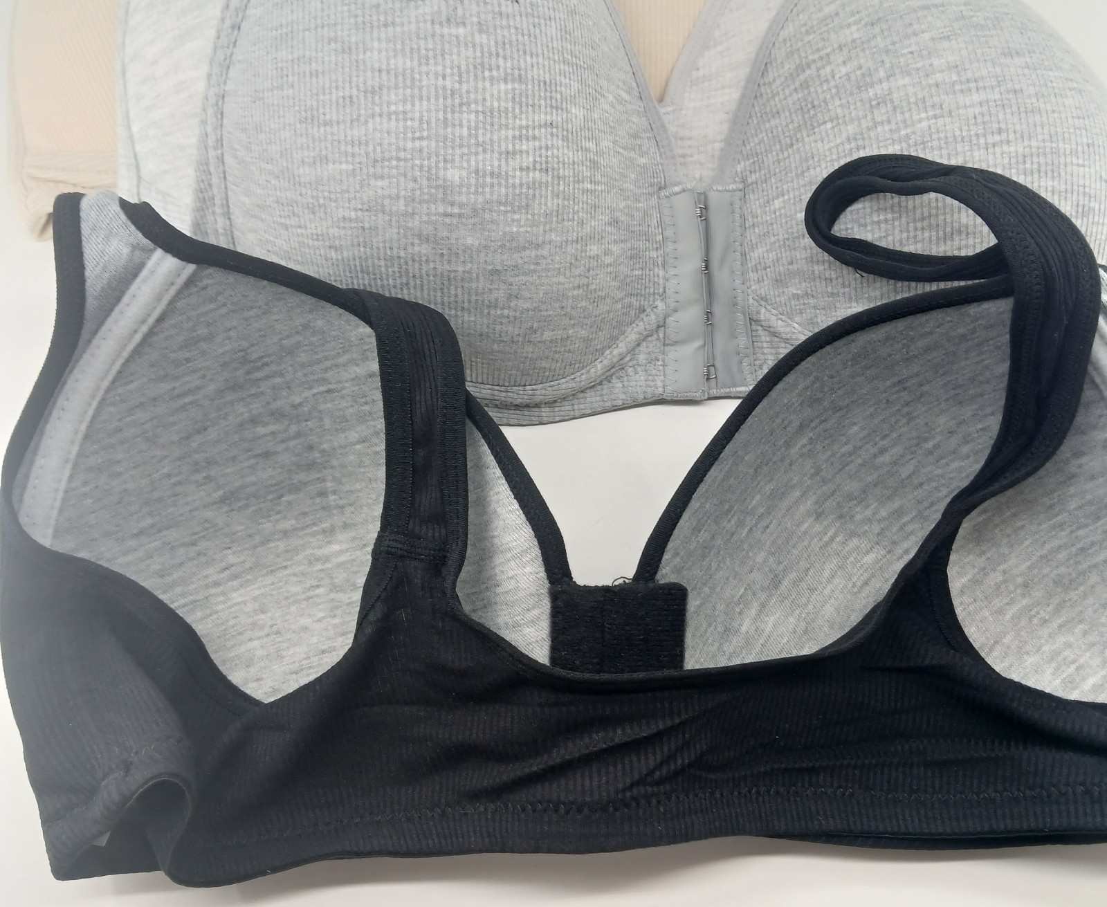 4 Pk Women’s Front Closure Wireless Cotton Comfort Bras Bralette Soft Sleep NEW
