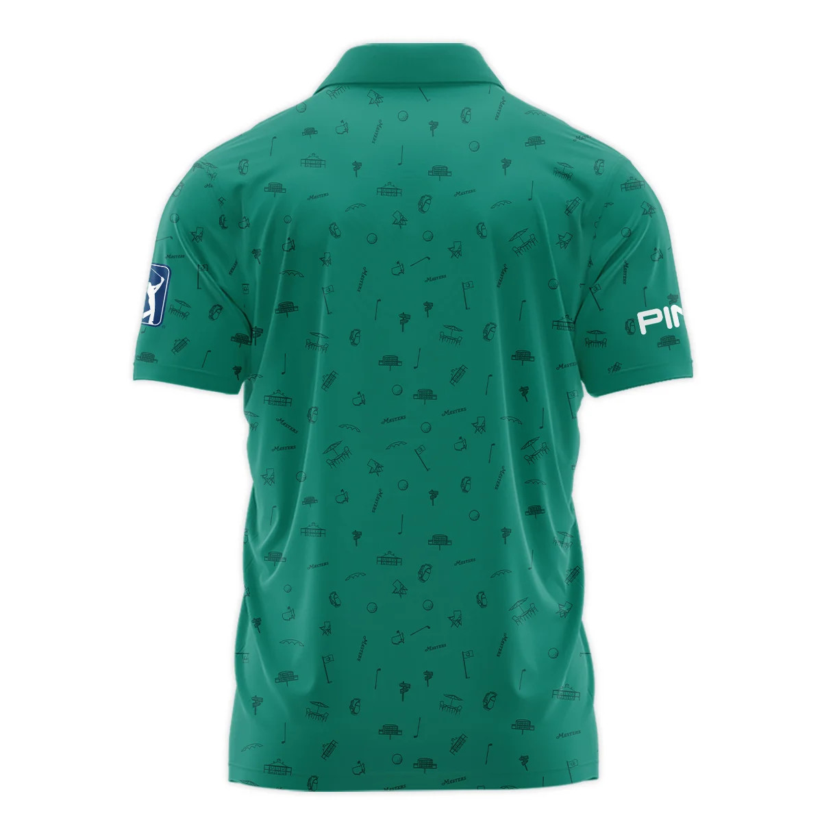 Golf Masters Tournament P/Ping Polo Augusta Green Golf Sports Polo Shirt Men