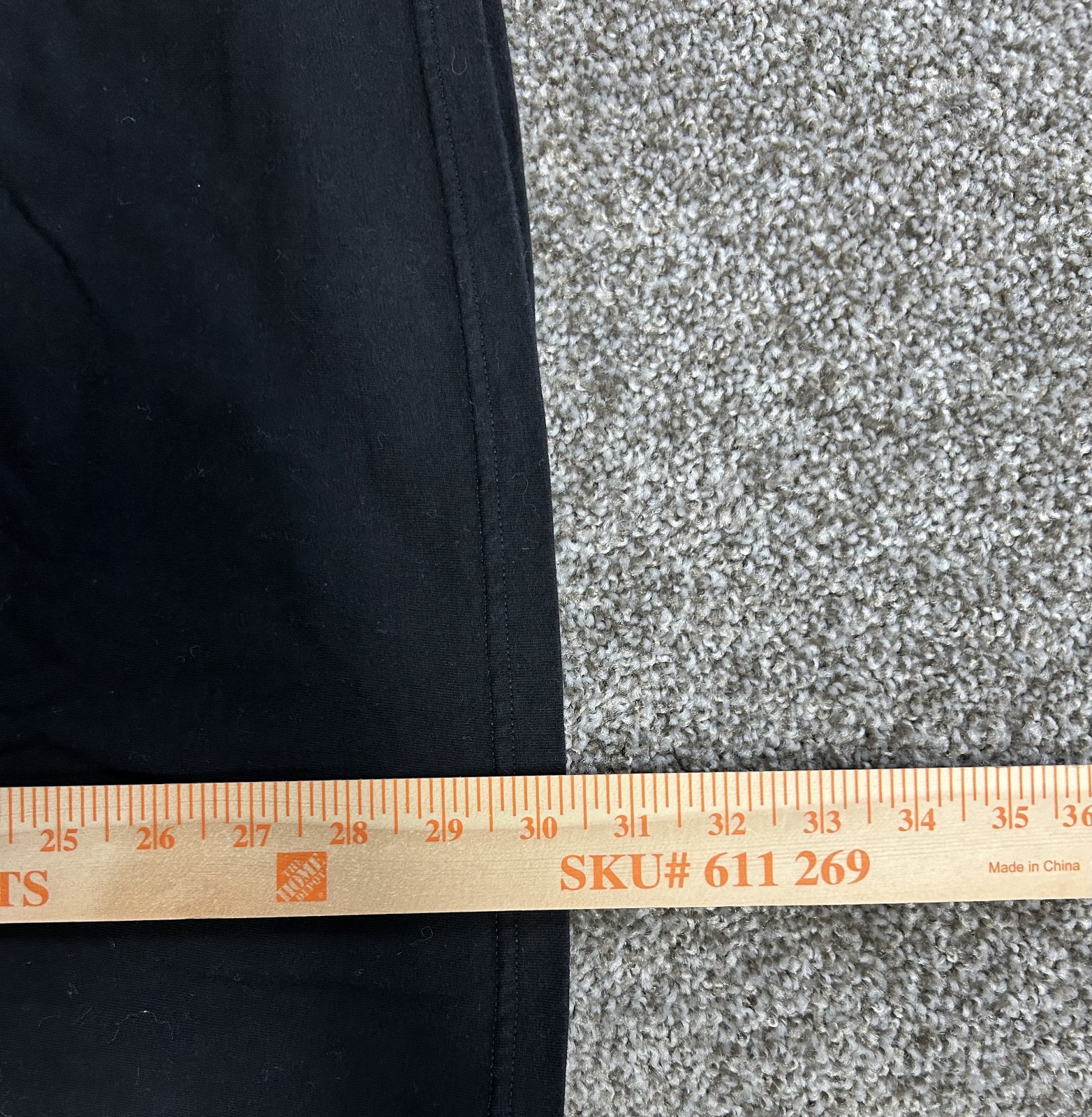 Stussy Size L Logo Black Long Sleeve Tee