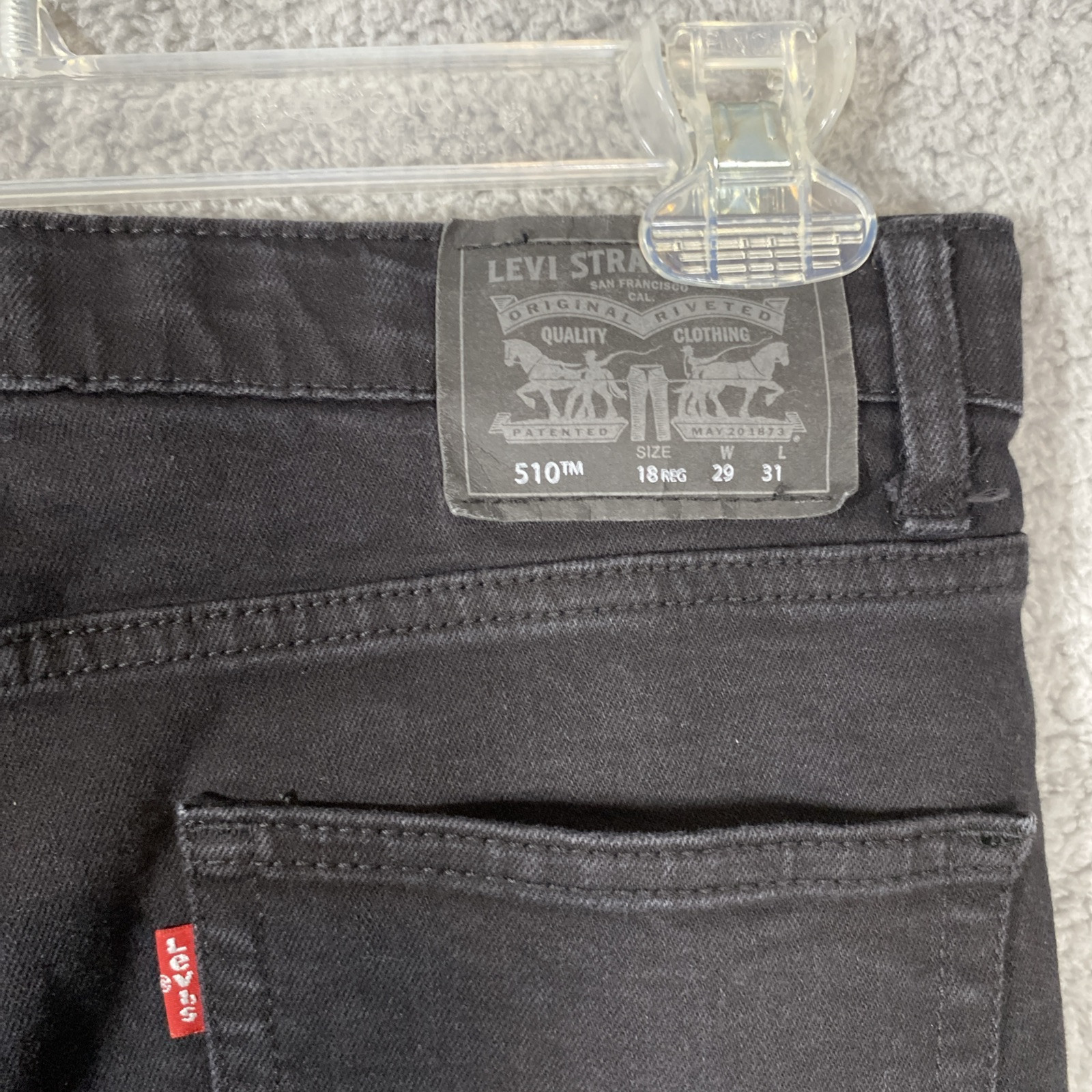 GUC Two Pair Levi 510 18 Regular 29×31 Jeans One Black One Blue