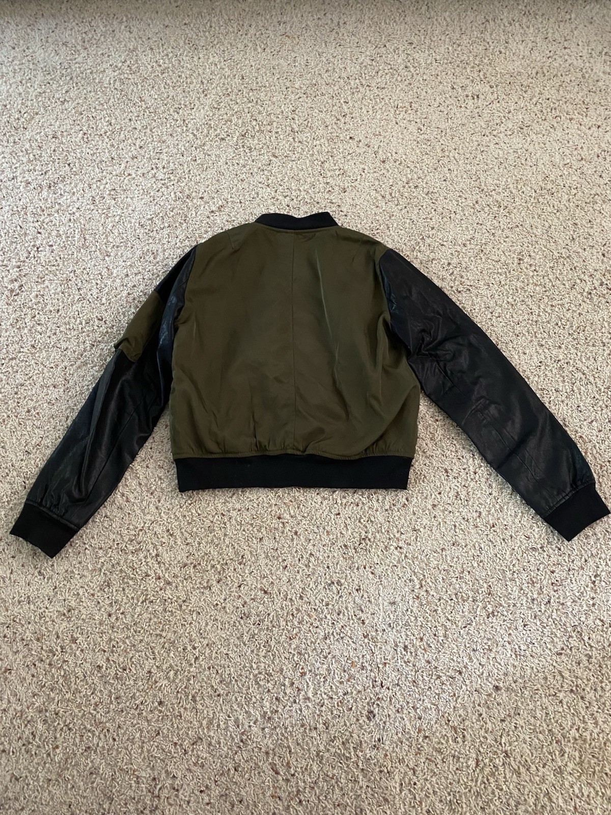Wishful Thinking Women’s Jacket Size M Dark Green/Black Long Sleeve Full Zip