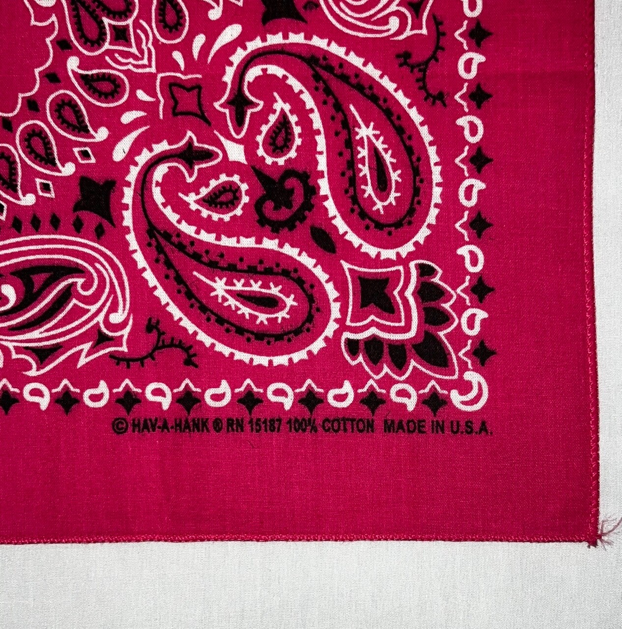 Hot Pink Paisley 22×22 Bandanna
