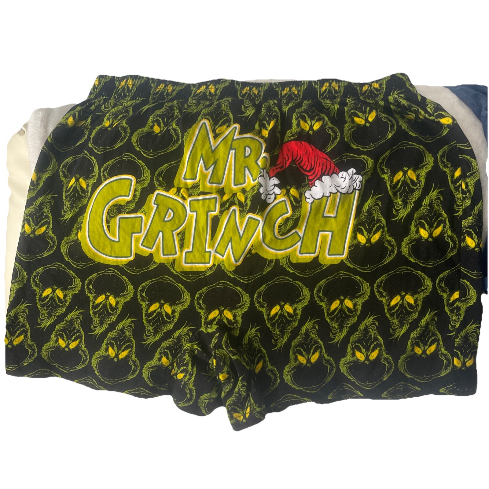 AUTHENTIC DR. SEUSS “GRINCH” 100% COTTON-BUTTON FLY BOXER SHORTS-SIZE XL (40-42)