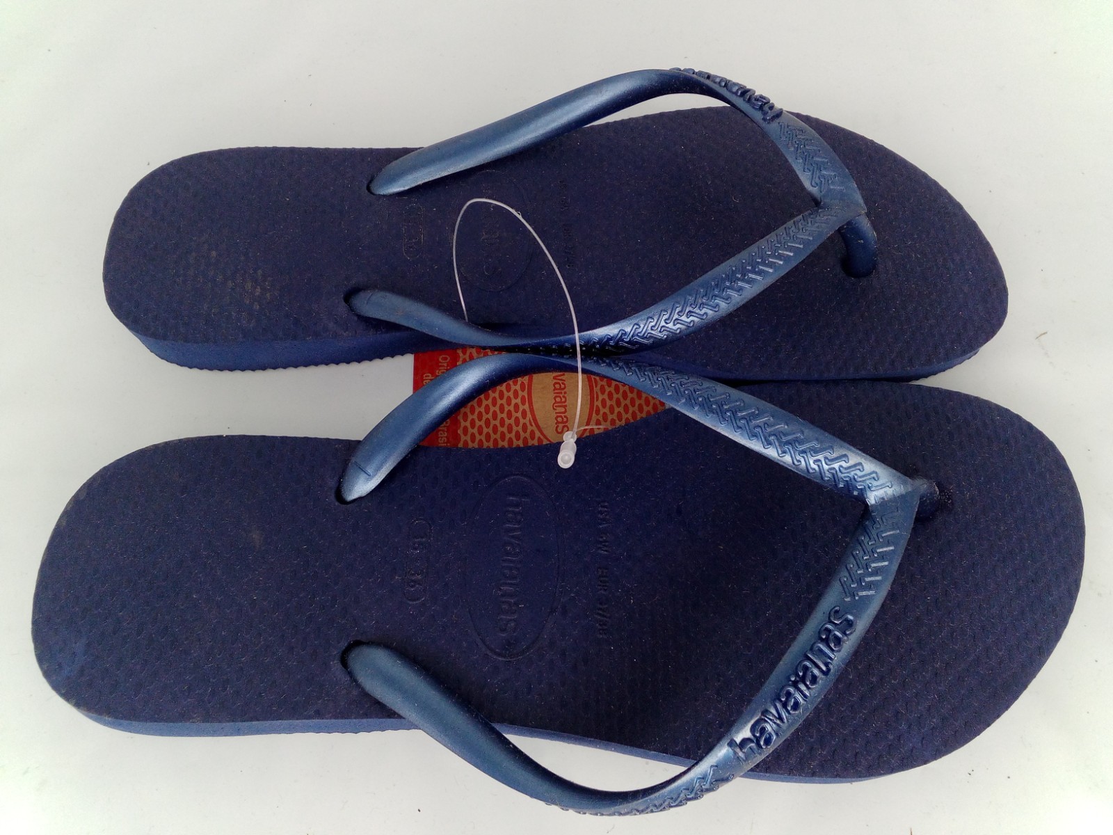 Havaianas Women’s Slim Flip Flop, Navy Blue, 37/38 EU/6 M US