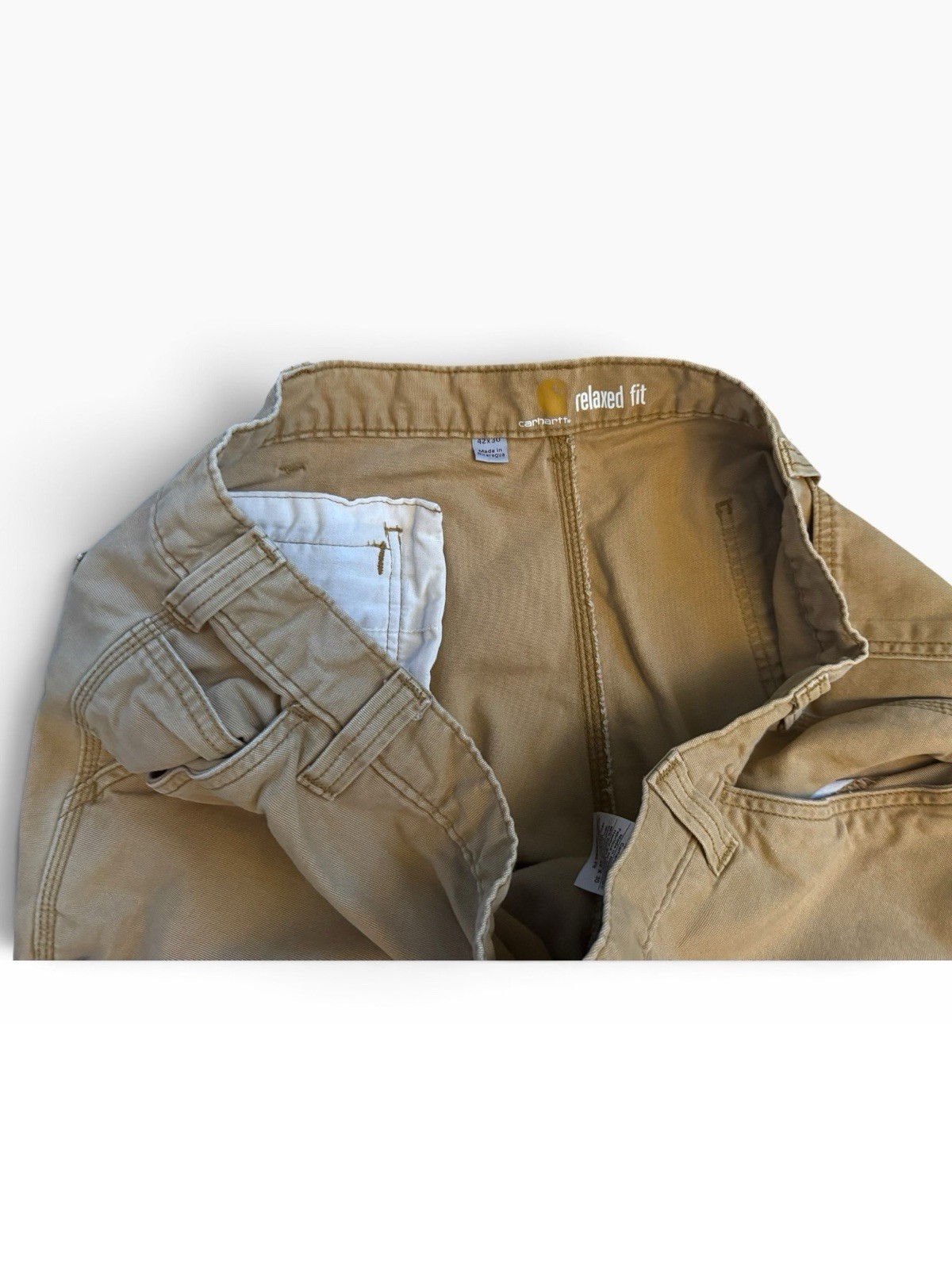 Carhartt 102802 Relaxed Fit Utility Work Pants 42×30 Canvas Stretch Carpenter