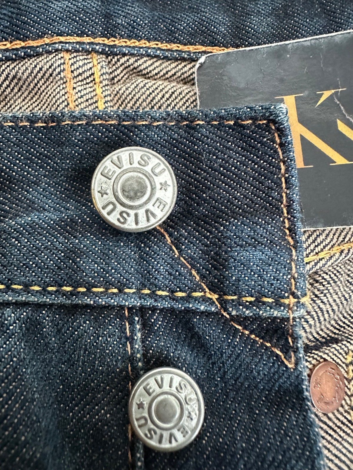 EVISU NO 3 LOT 2017 WHITE DAICOCK SELVEDGE DENIM
