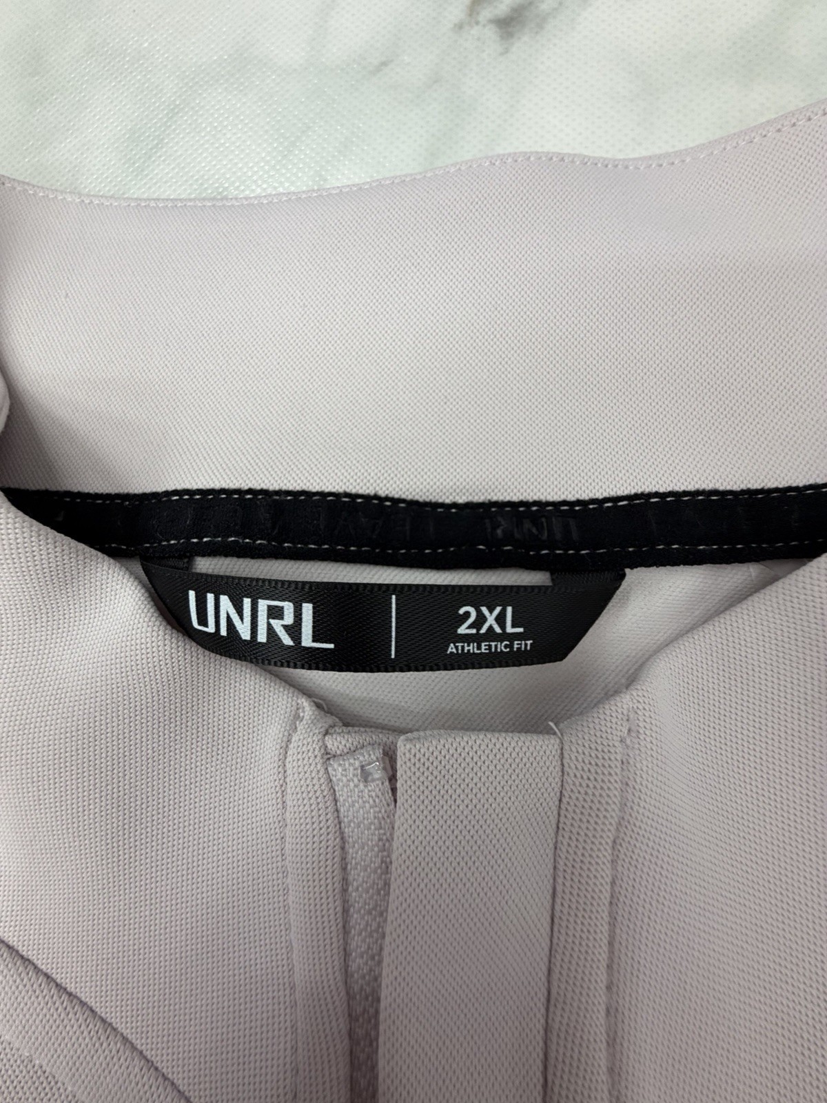 UNRL Pullover Mens XXL Mist Rose Highlands Quarter Zip Performance Golf