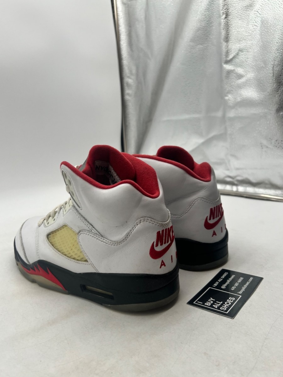 Jordan 5 Retro Fire Red Silver Tongue (2020) 8 (Moderately Worn Size 8 (No Box)