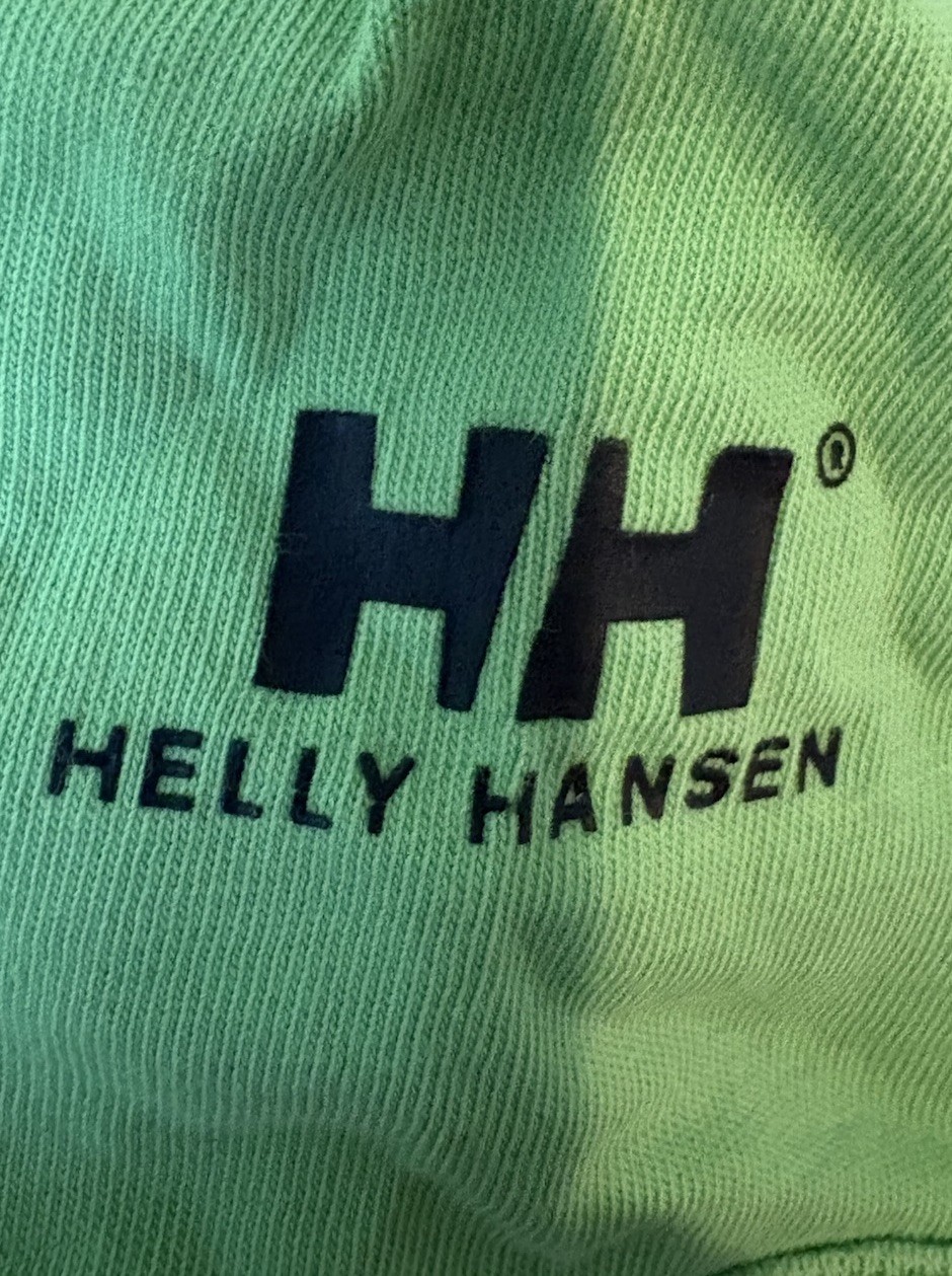 Helly Hansen Unisex XXL Green Graphic Logo Tee Crew Neck Short Sleeve Cotton