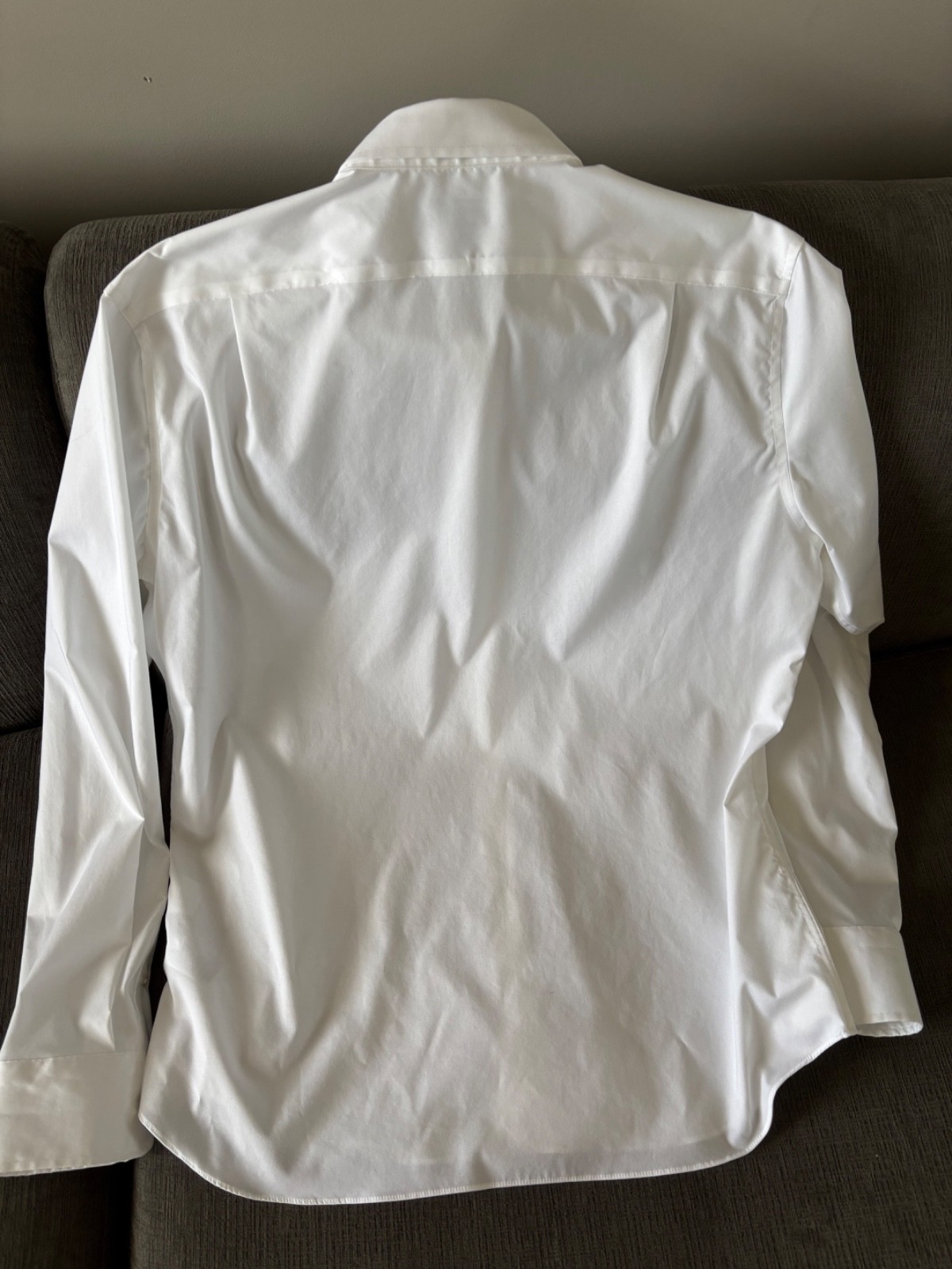 J.Crew Bowery Performance Stretch Dress Shirt Spread Collar Mens White L NWOT