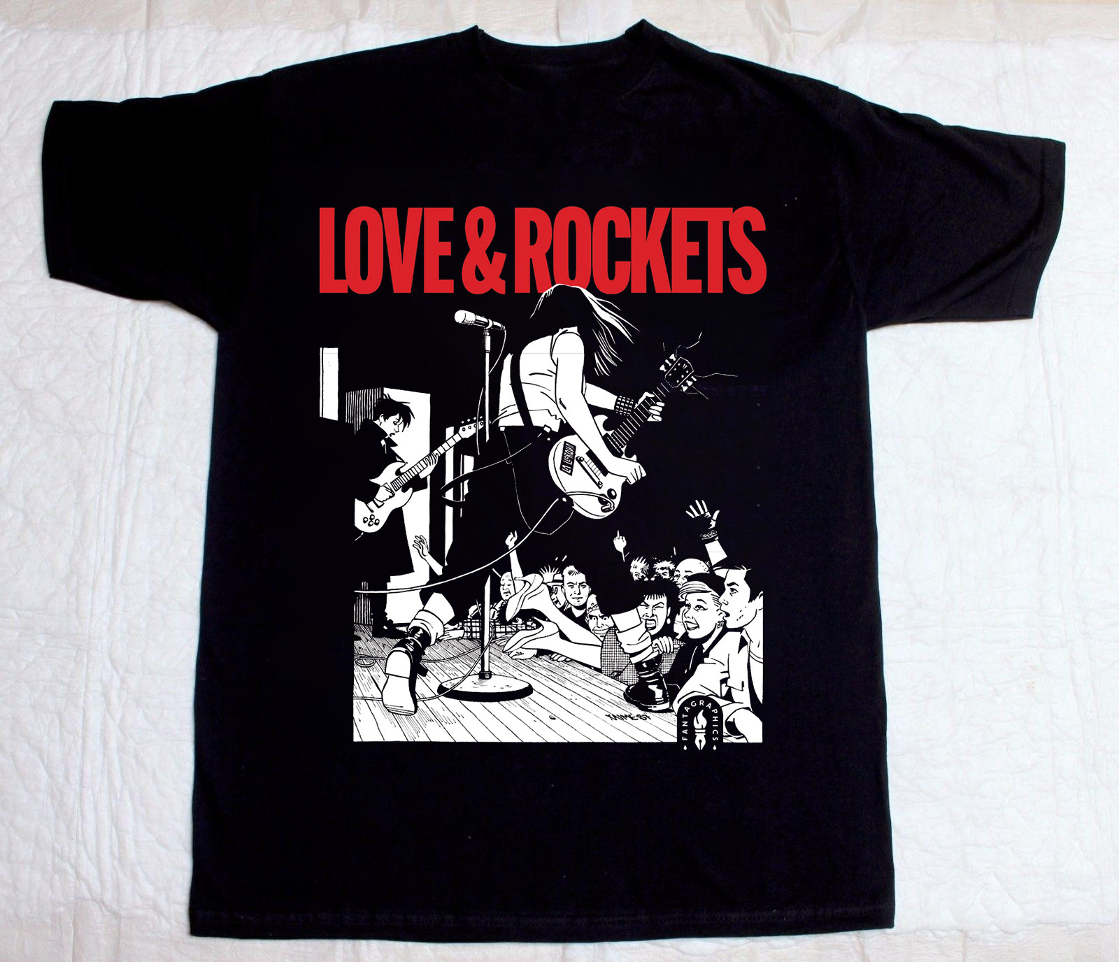 Rare Love and Rockets Band Cotton Gift For Fan Black S-2345XL T-Shirt S3546
