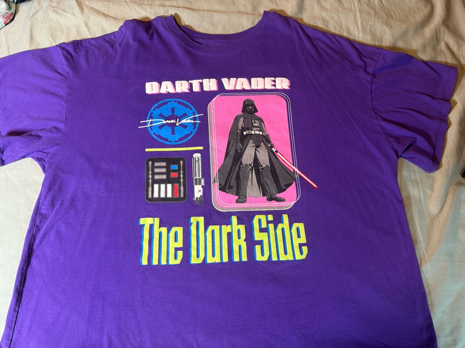 Star Wars Her Universe Darth Vader Size 3XL Purple Dark Side Graphic Tee