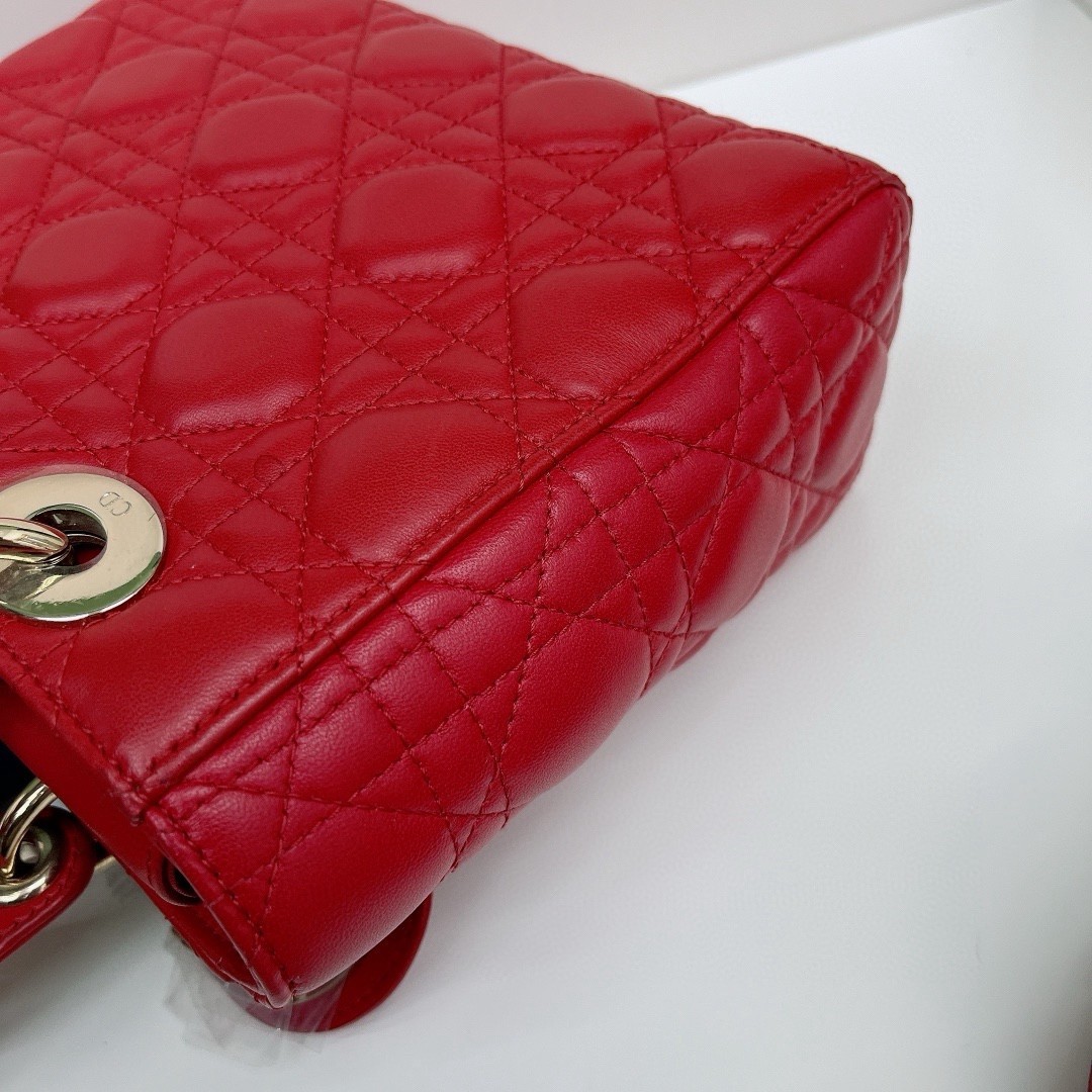 Dior Pre-Owned Authentic Lady Dior Top Handle 20*17*88 Free Tracked Shipping