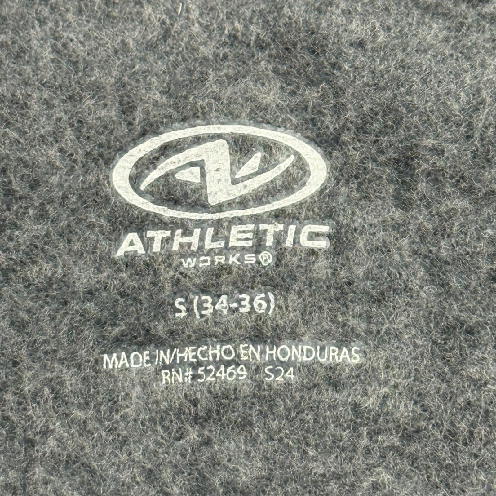 Athletic Works Men’s Fleece Dark Gray Sweatshirt S (34-36) Moisture Wicking NWT