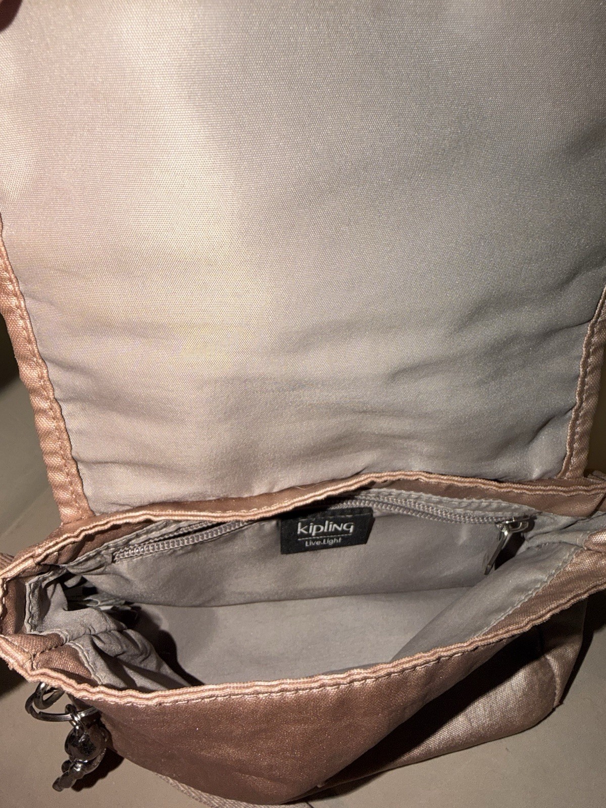 Kipling Sabian Crossbody Mini Bag Starry Gold Metallic Color