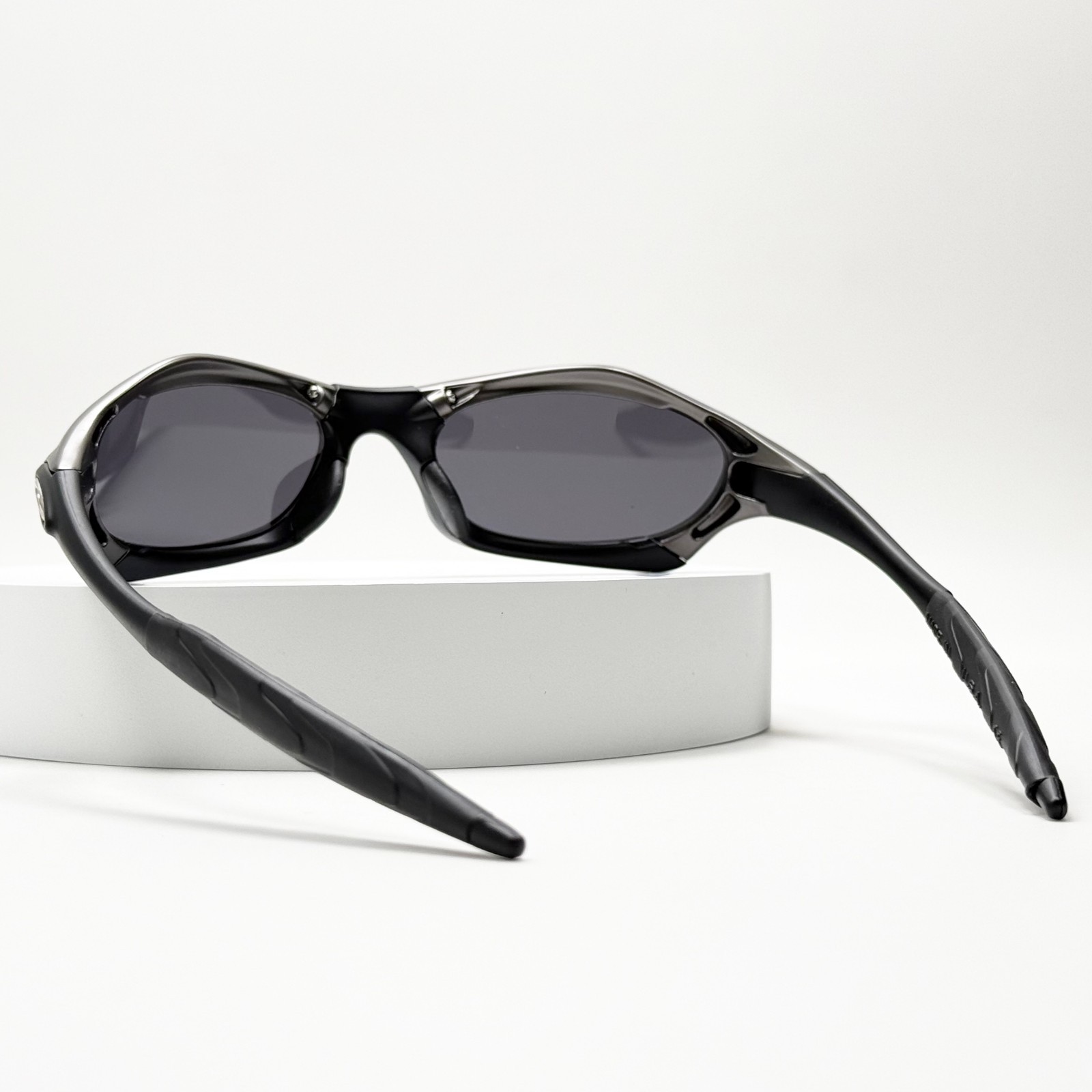 Oakley Splice Sunglasses Gunmetal Black Frame Black Lens Triple Black