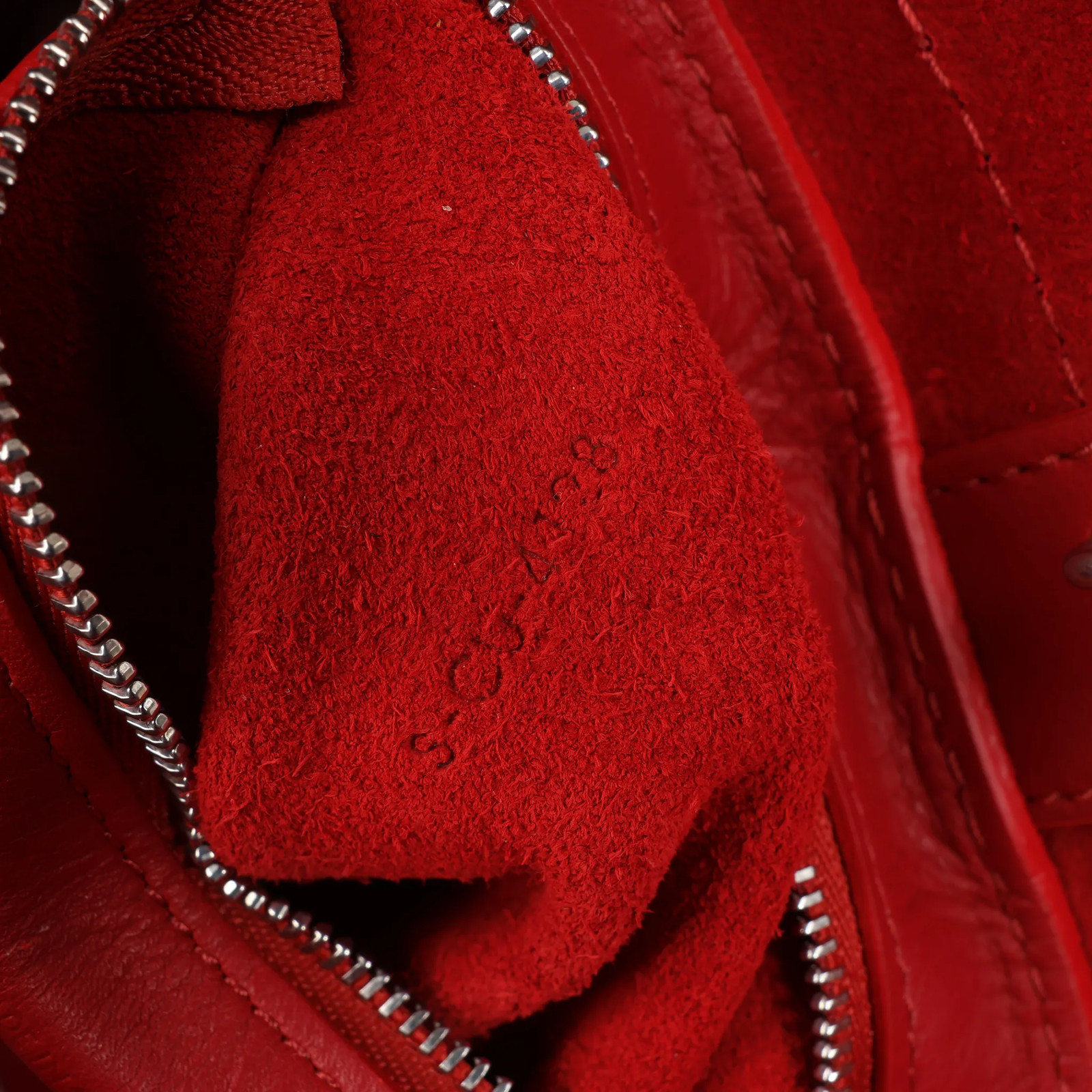 CELINE Big Bag Small Leather 2way Handbag in Red