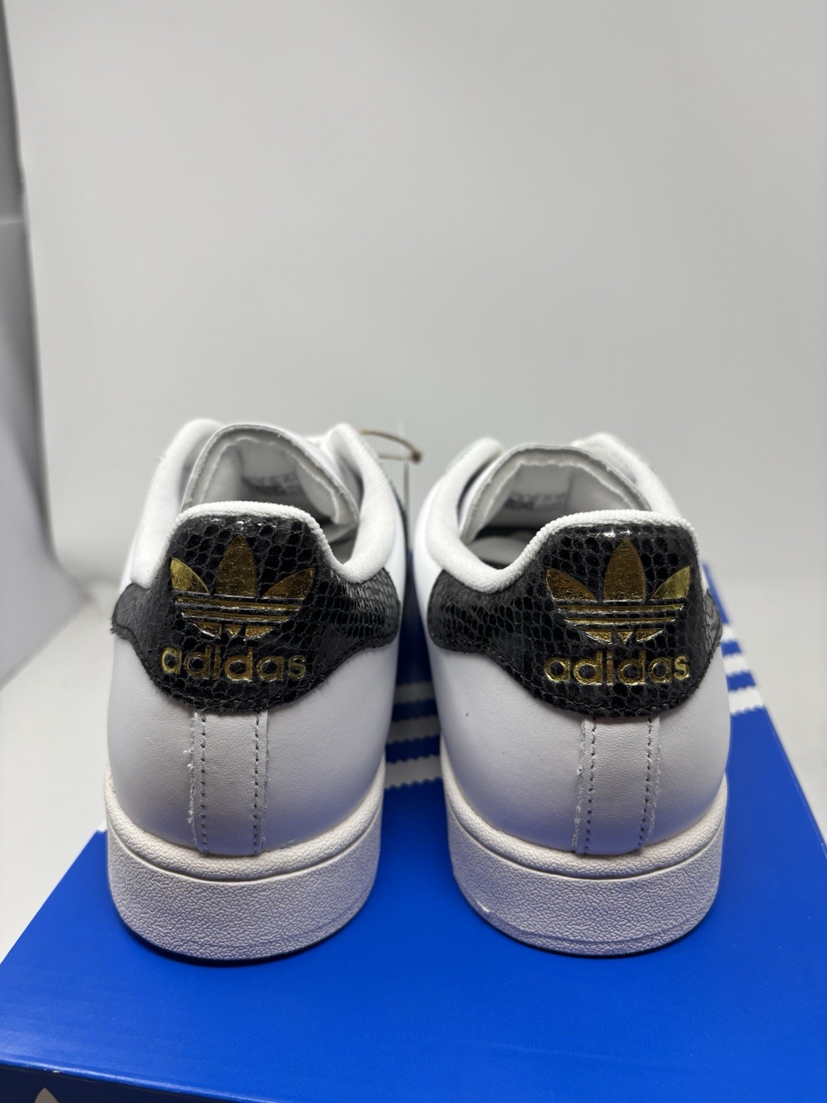 Adidas Superstar II White Black Snakeskin Casual Sneaker JP8162 Women’s Size