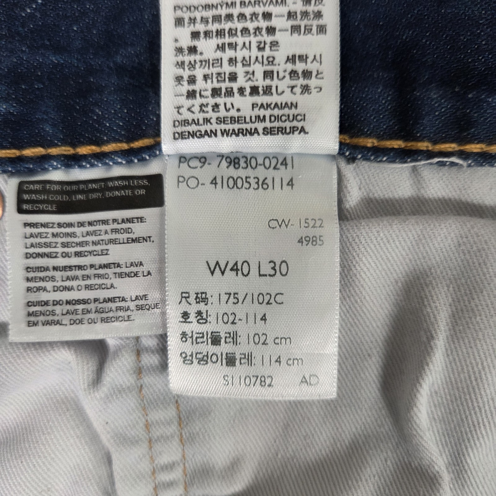 Levi’s Premium 501 ’93 Straight Leg Jeans Mens 40×26 Blue Medium Wash Button Fly
