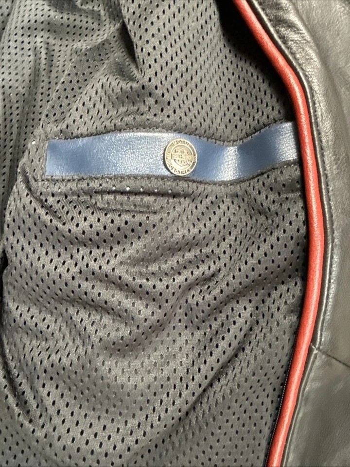 Harley Davidson M Leather Jacket FLSTS Heritage HAWK Springer Fringe 98105-97VW