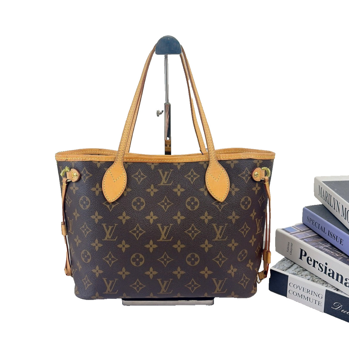 Authentic Louis Vuitton Neverfull PM Monogram Tote Bag Beige Lining eBay AG