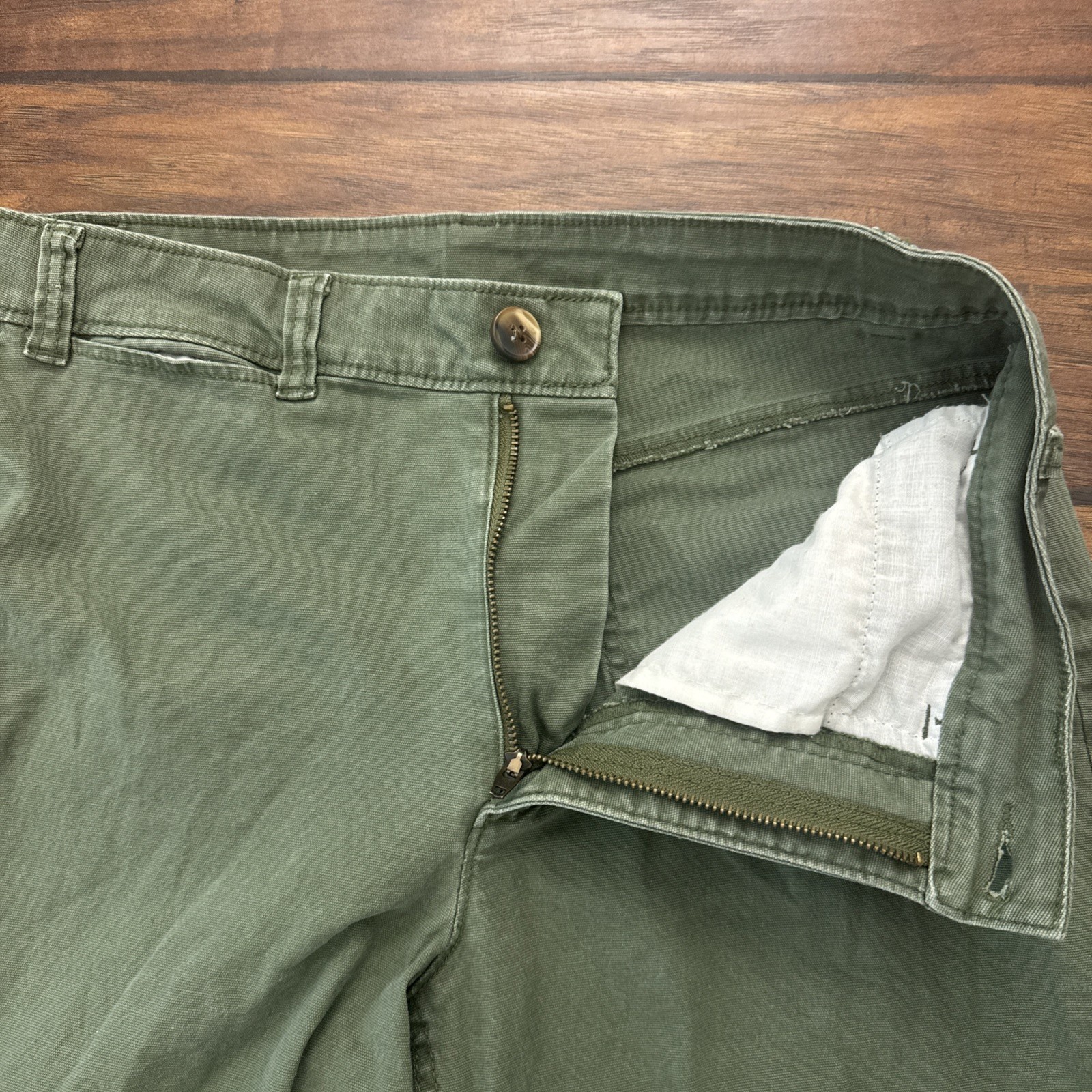 Old Navy Extra High-Rise Baggy Wide Leg Jeans Womens 4 Petite (28×25) Green