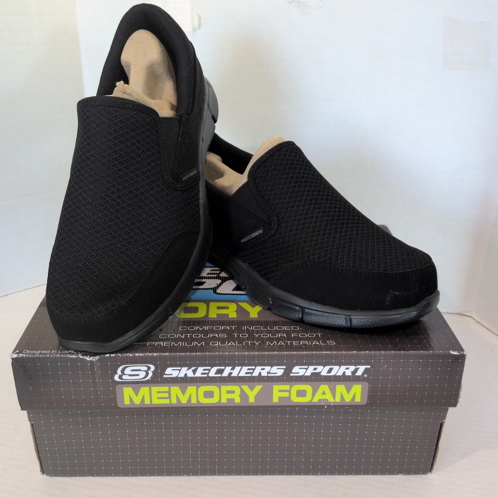 Skechers Equalizer- Persistent Black Shoes Relaxed Fit Slip On Men’s SZ 10.5 NIB