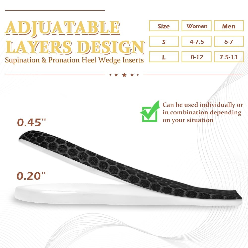 Corrective Insoles for Supination & Over-Pronation, Orthotics Medial & Latera…