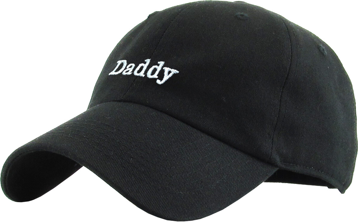 Daddy Embroidery Dad Hat Cotton Adjustable Baseball Cap Unconstructed