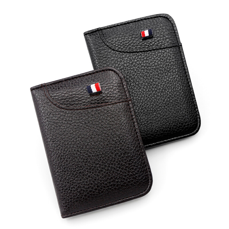 Mens Minimalist Slim Wallet Leather Credit Card Holder Bag Front Pocket Purse US