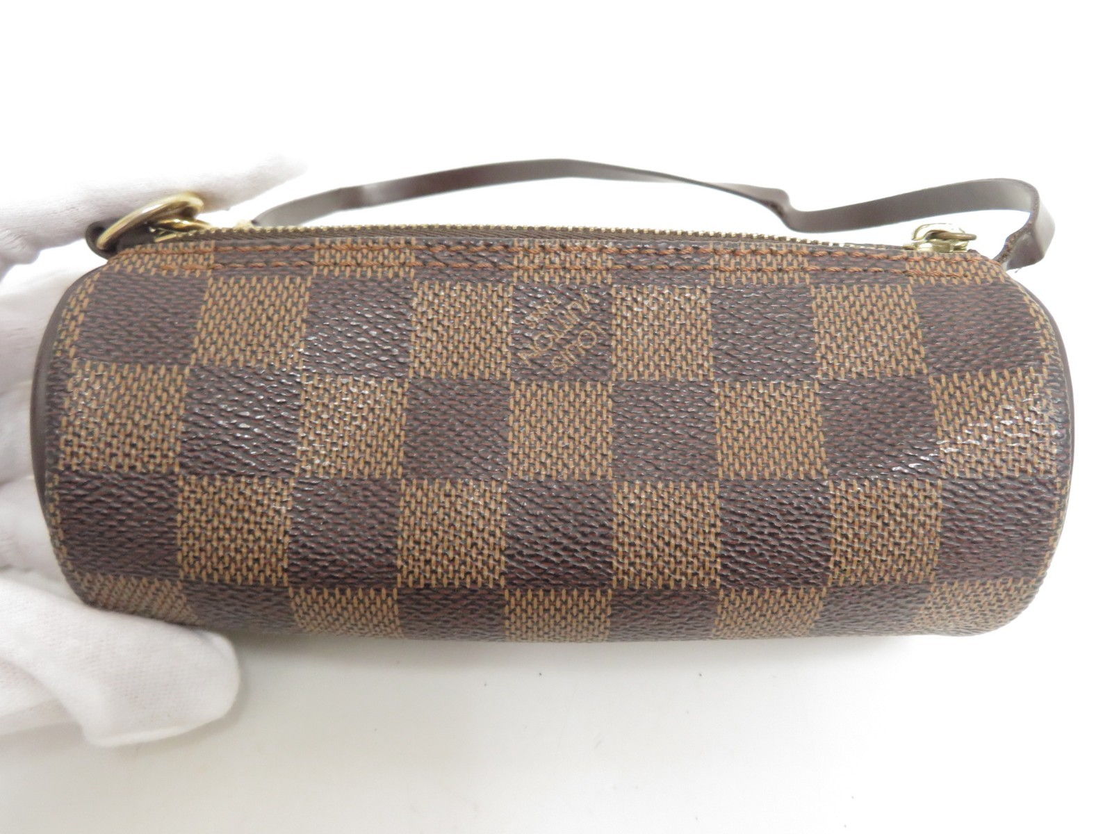 Authentic Louis Vuitton Damier Ebene Pouch for Papillon F#48510
