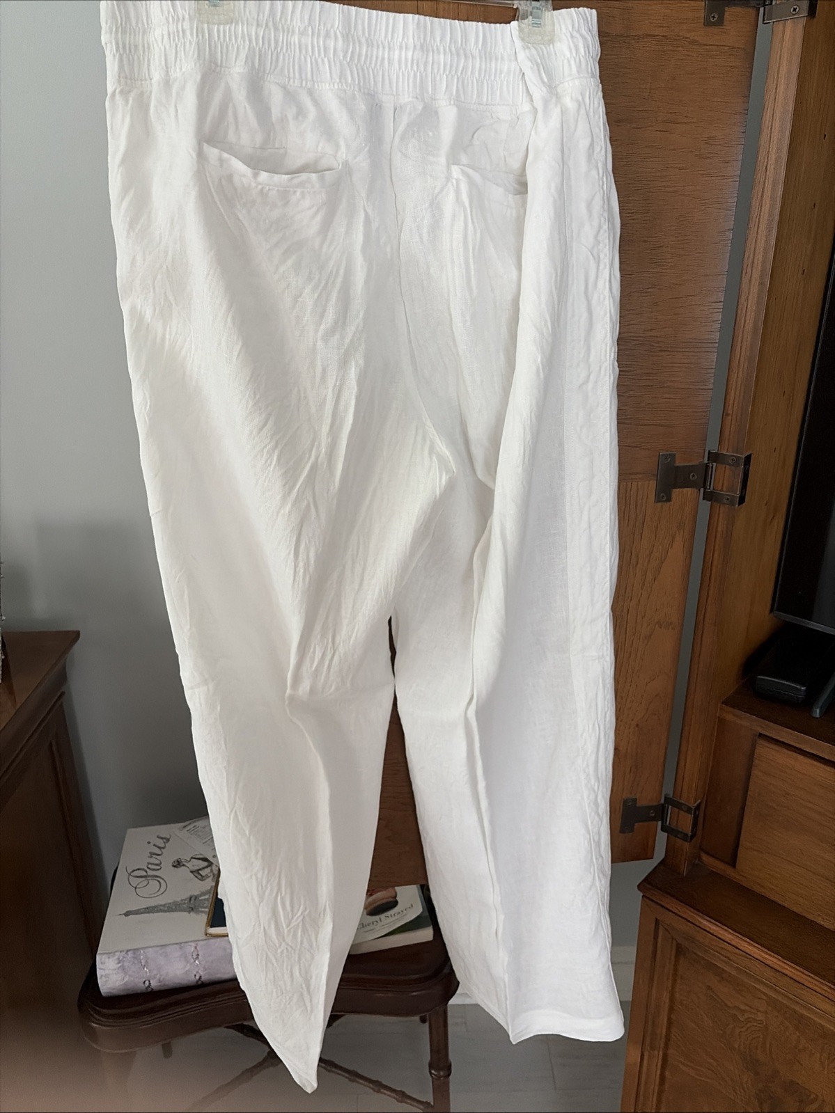 Athleta Cabo 100% Linen Wide Leg Pant 20w