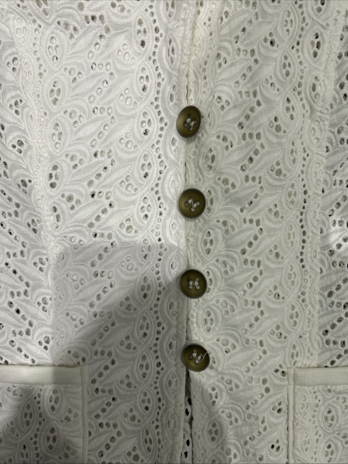 Ladies Ivory Apanage Lace Blazer Size 14 (comes Up Small)