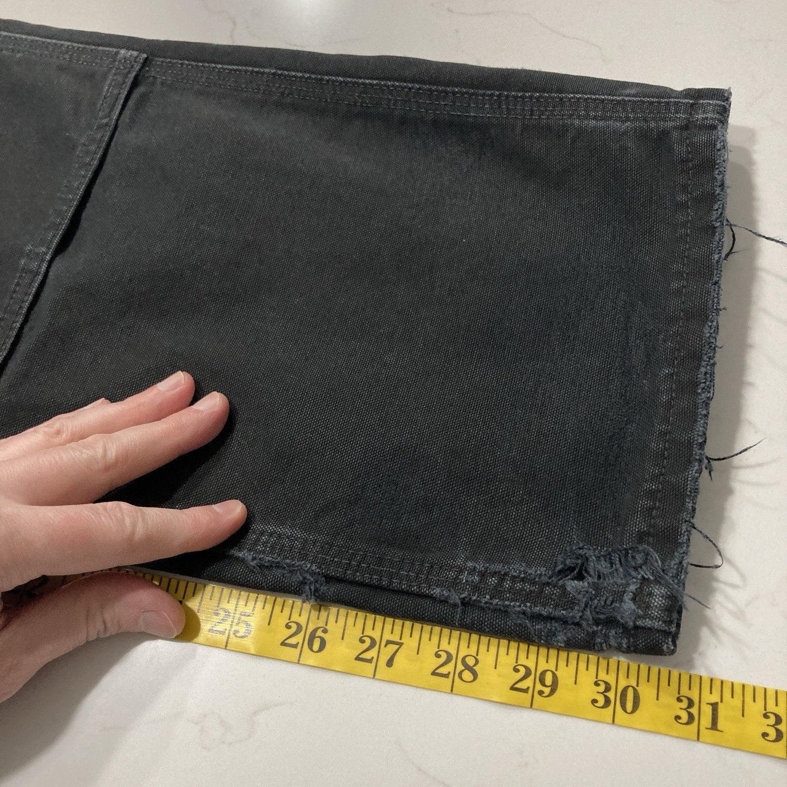 Carhartt B01 BLK Double Knee Work Pants Mens 31×32 (Fits 30×31) Distressed