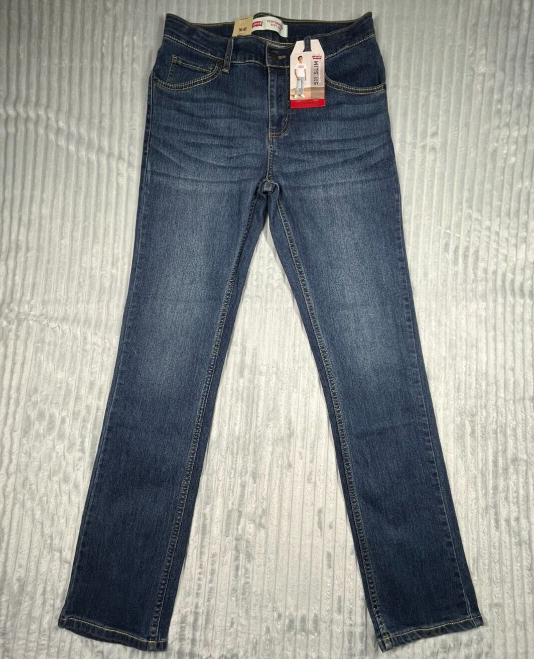 Levi’s Jeans Youth 18 Reg 29×31 Performance 511 Slim Fit Adjustable Waistband