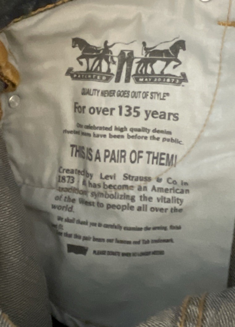Levi Strauss & Co Men’s 505 series size 30×30