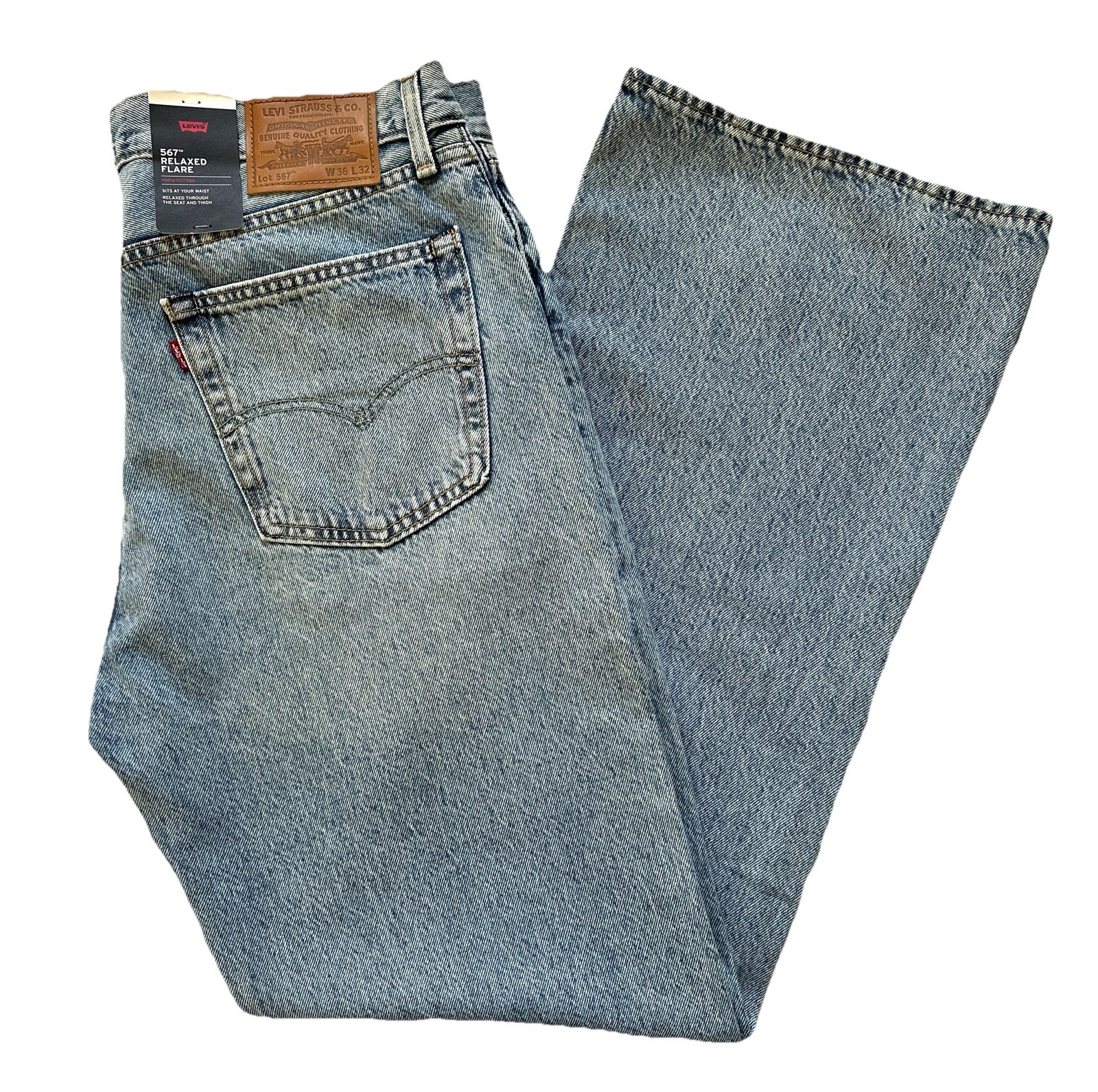 Levi’s Premium Men’s 567 Relaxed Flare Jeans